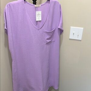 Cotton Bleu airflow lavender dress size 1X